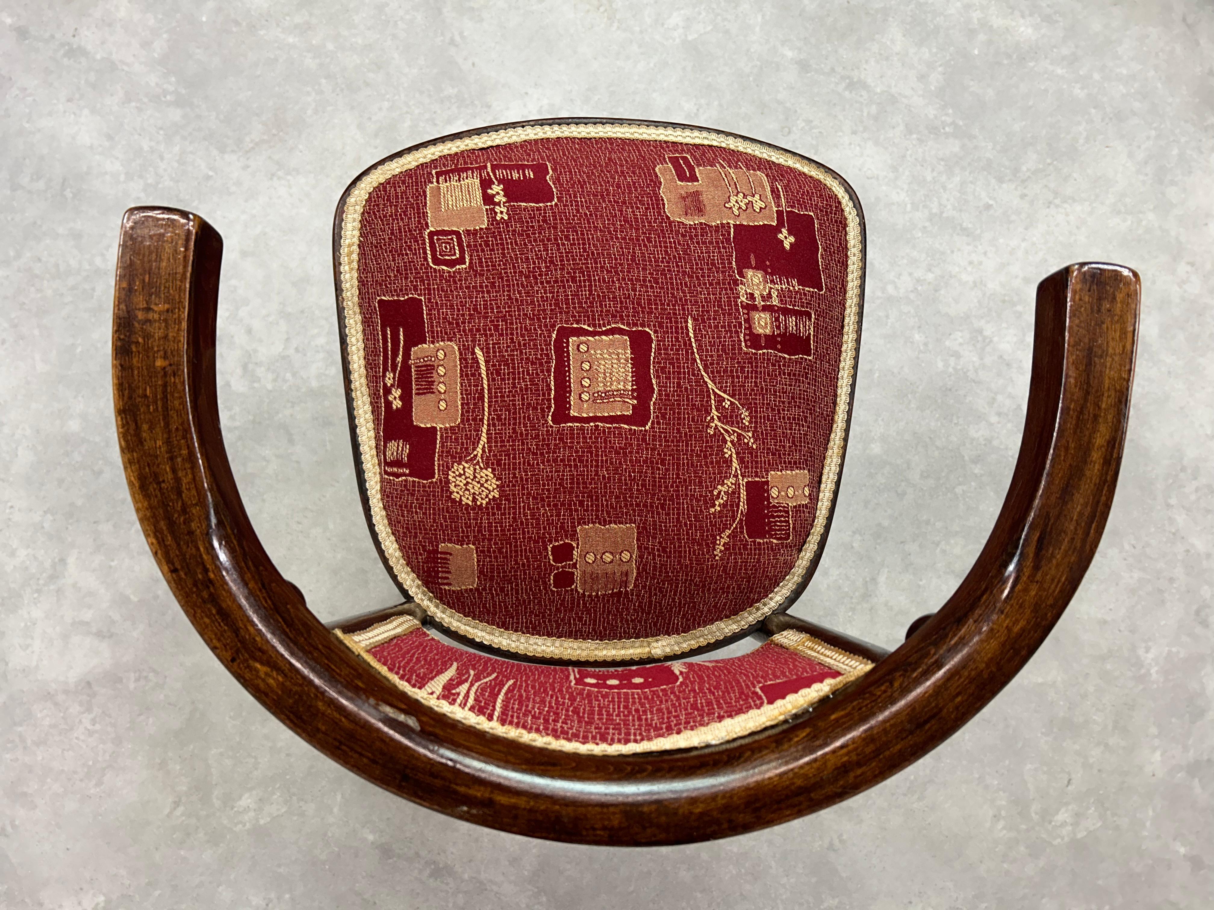 Set of 4 Fledermaus chairs no.728 arch. Josef Hoffmann 7