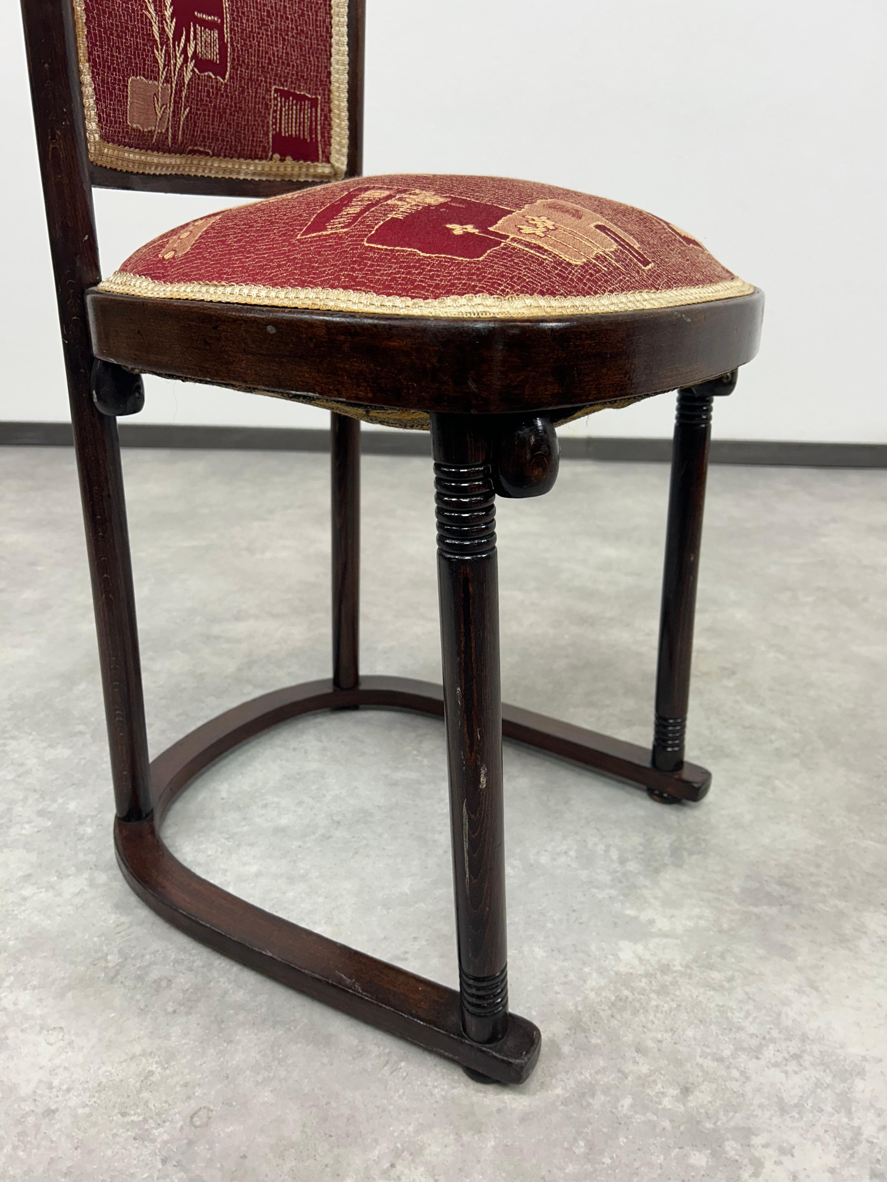 Set of 4 Fledermaus chairs no.728 arch. Josef Hoffmann 4