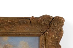 Set of 4 Frame Oil Paintings of Coach Scenes (signed Rowland)