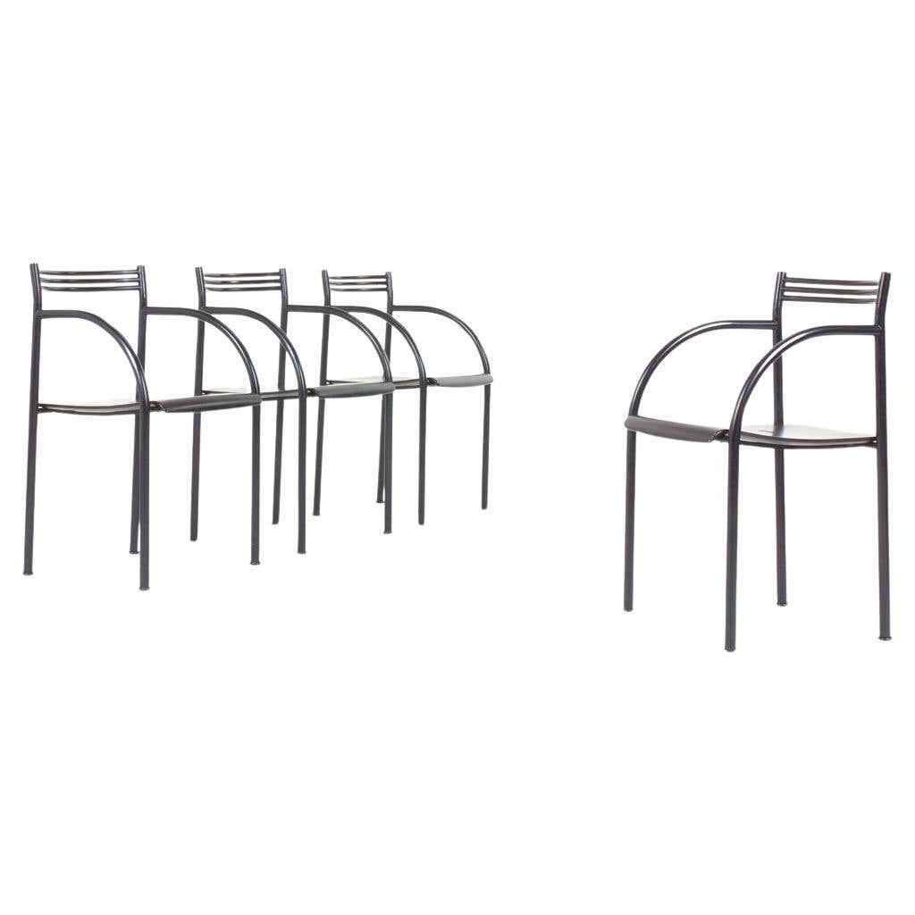 Set of 4 Francesca Spanish chairs by Philippe starck for Baleri Italia ...