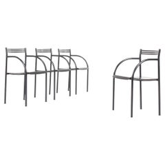 Vintage Set of 4 Francesca Spanish chairs by Philippe starck for Baleri Italia, 1984