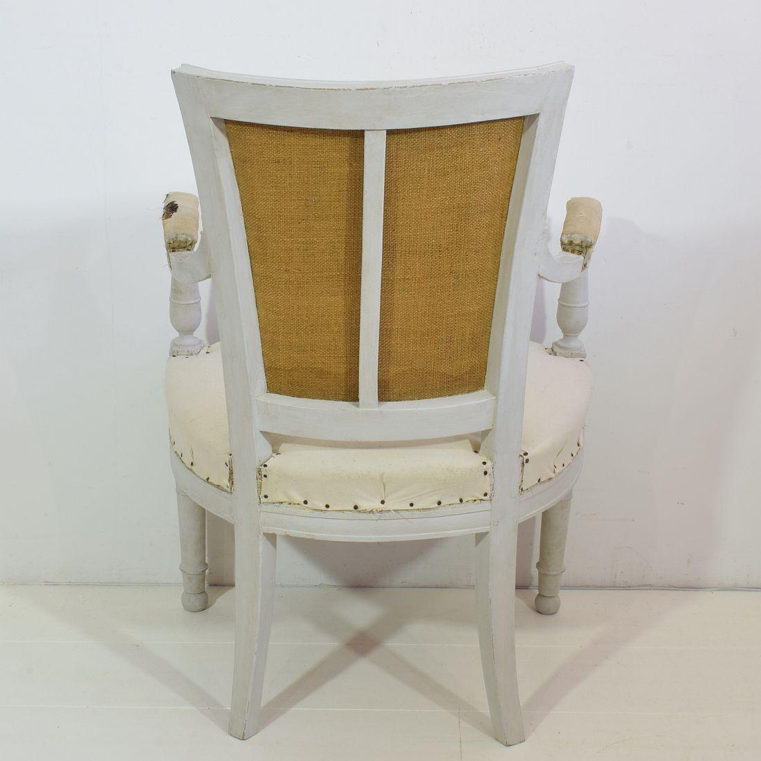 Set of 4 French 18th Century Directoire Chairs 8