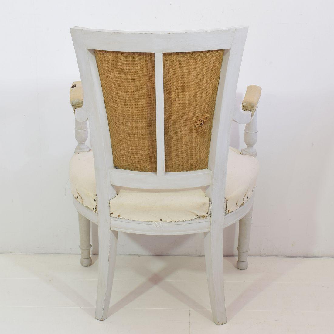 Set of 4 French 18th Century Directoire Chairs 12