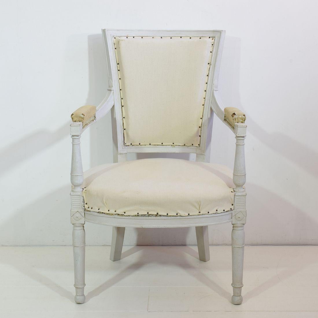18th Century and Earlier Set of 4 French 18th Century Directoire Chairs