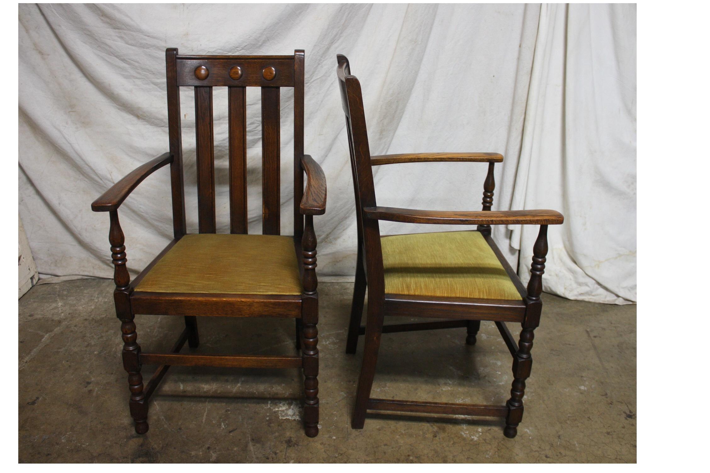 Set of 4 French Chairs and 2 Armchairs For Sale 8