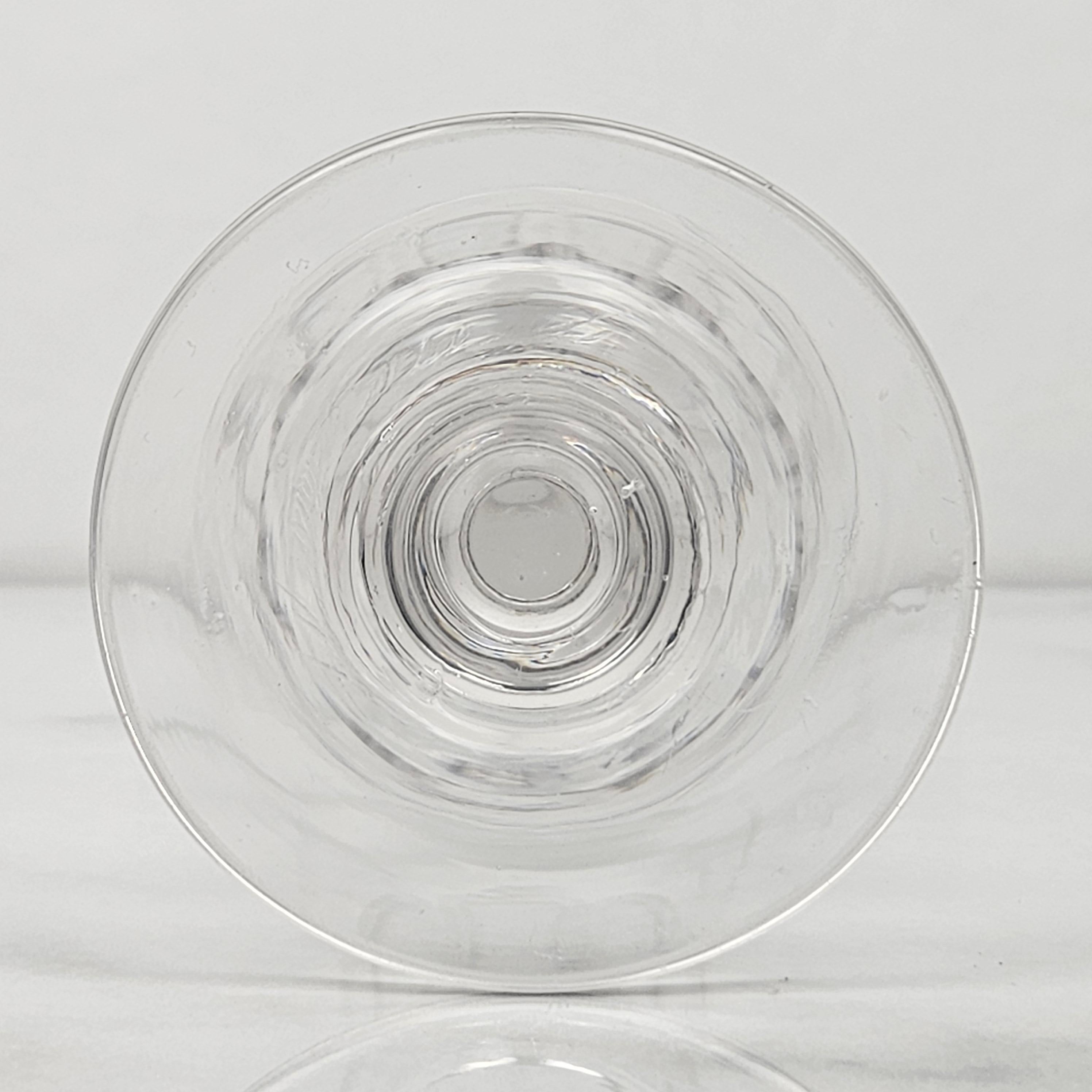 Set of 4 French Champagne Flutes in Crystal Glass, Ca. 1870 For Sale 1