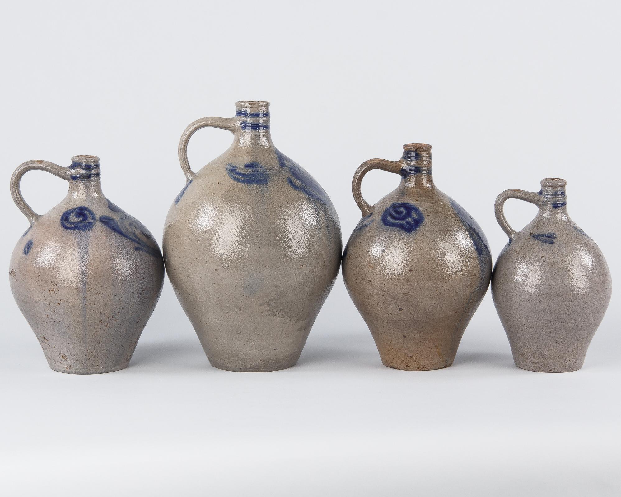 French Glazed Earthenware Cruches Pottery, 1920s 12