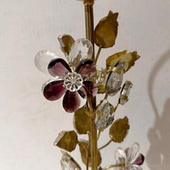 Set of 4 French Floral Lamps.Sold per pair