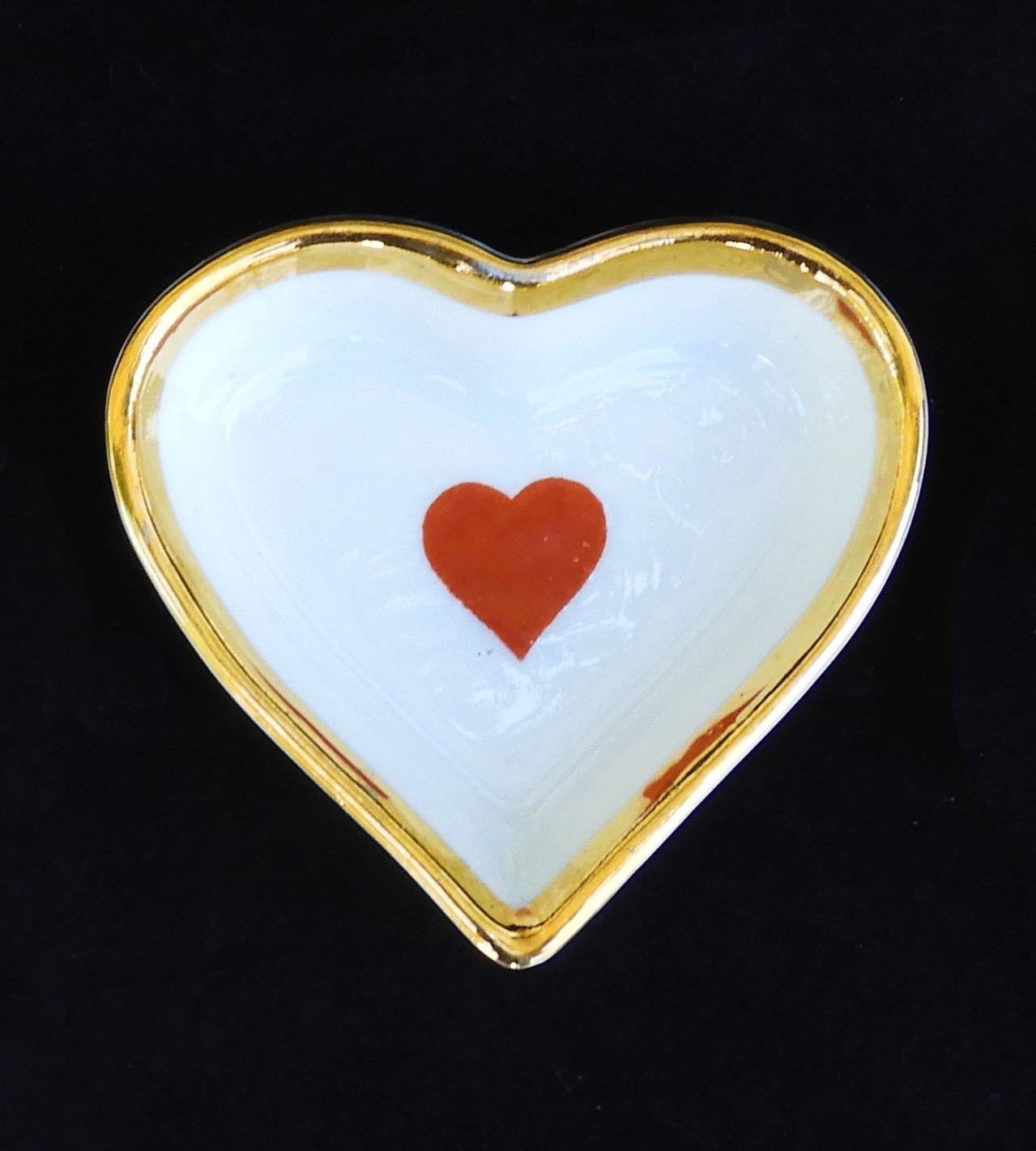 Satz von 4 Französisch Limoges Porzellan Spielkarte Thematische Gerichte/Ashrays C1960s (20. Jahrhundert) im Angebot