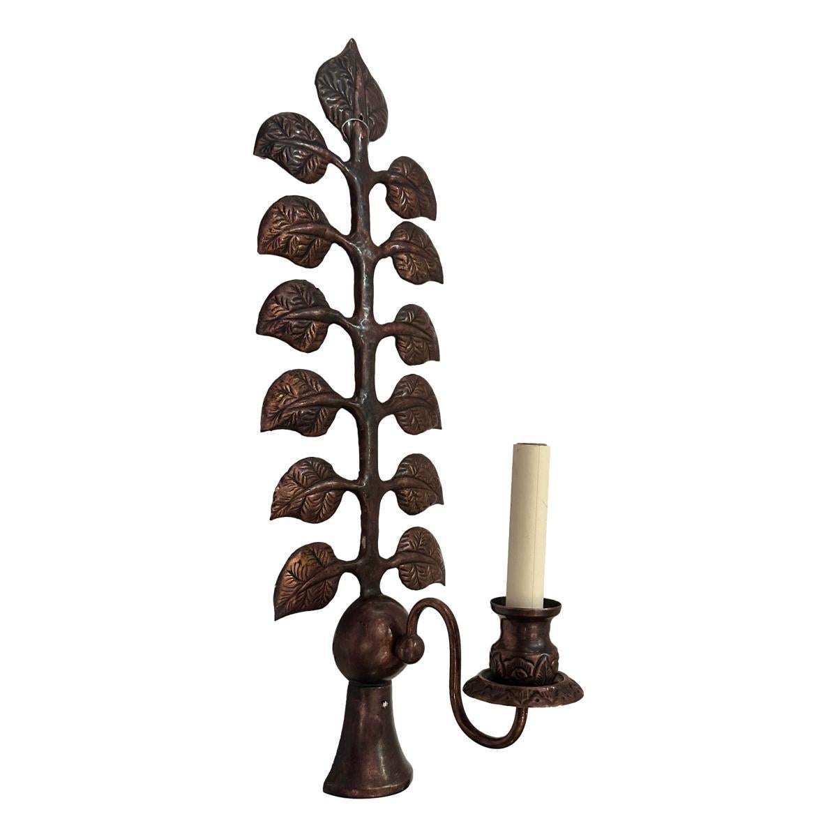 Set of 4 French Repousse Sconces. Sold per Pair. For Sale 12