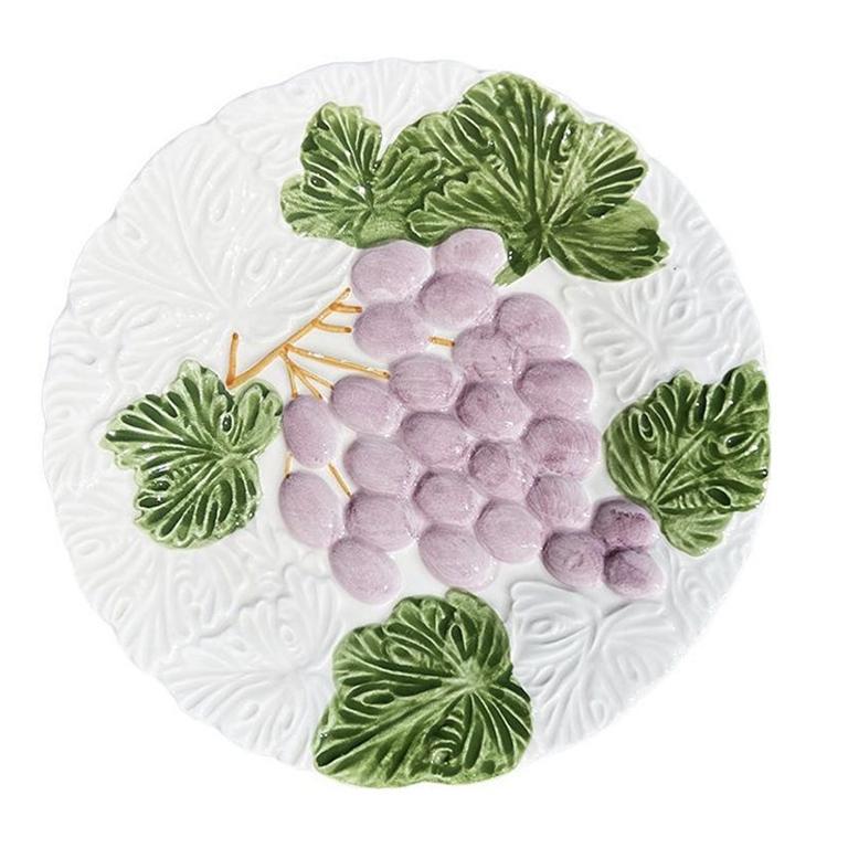 Set von 4 dekorativen Obst du Jour-Keramiktellern von Shafford 1987 (amerikanisch) im Angebot