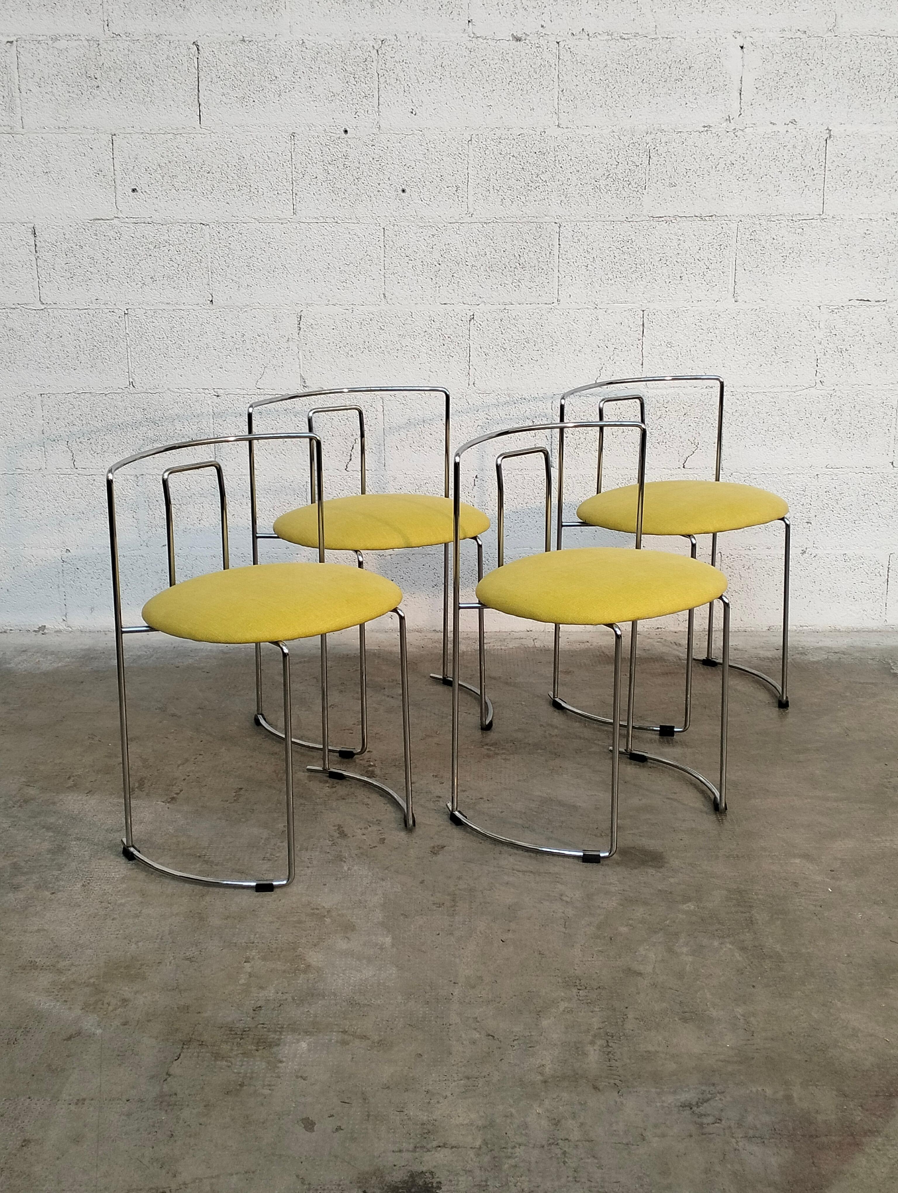 Mid-Century Modern Set of 4 Gaja Stackable Chairs by Kazuhide Takahama for Simon Gavina, 70s