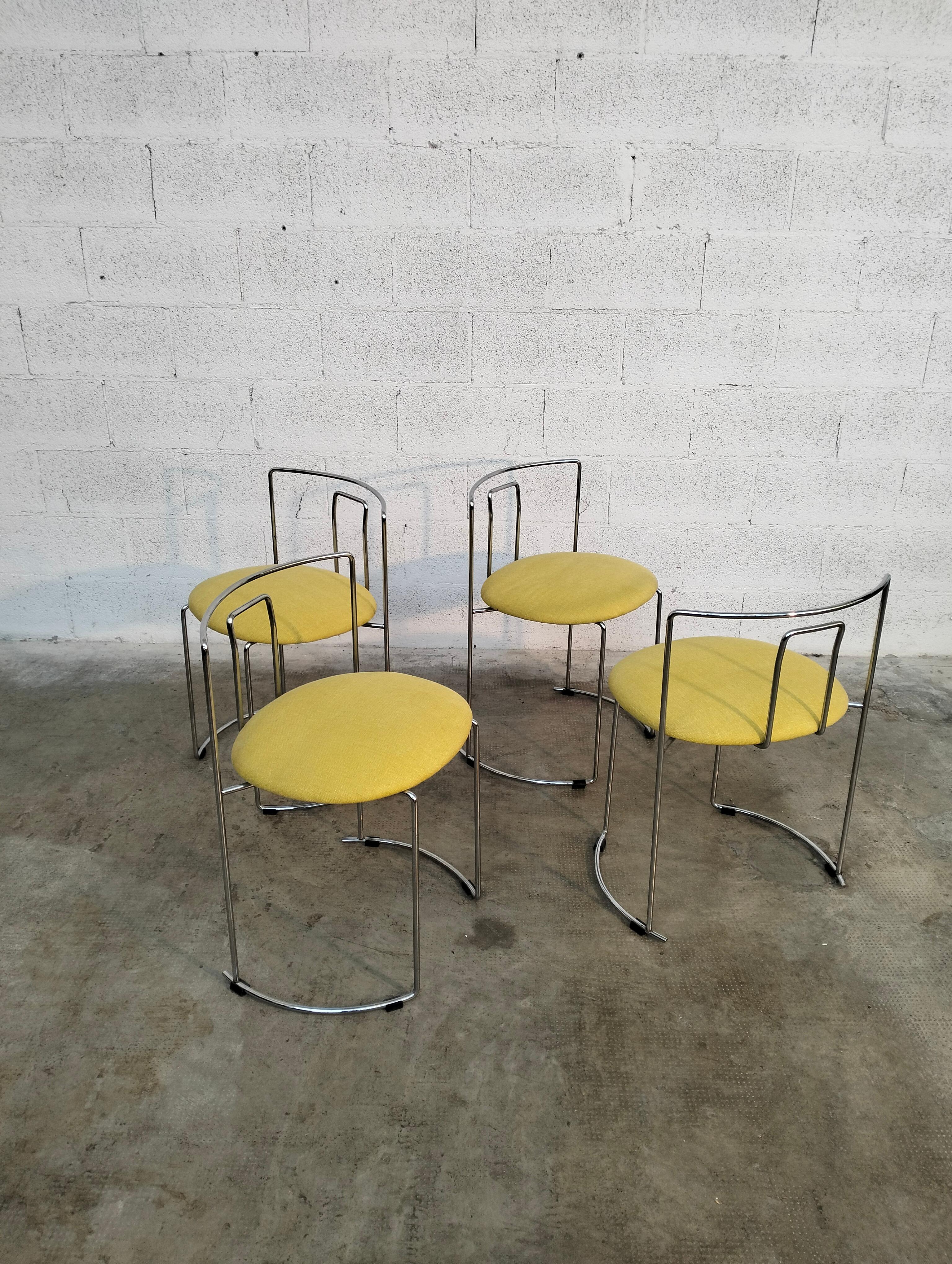 Italian Set of 4 Gaja Stackable Chairs by Kazuhide Takahama for Simon Gavina, 70s