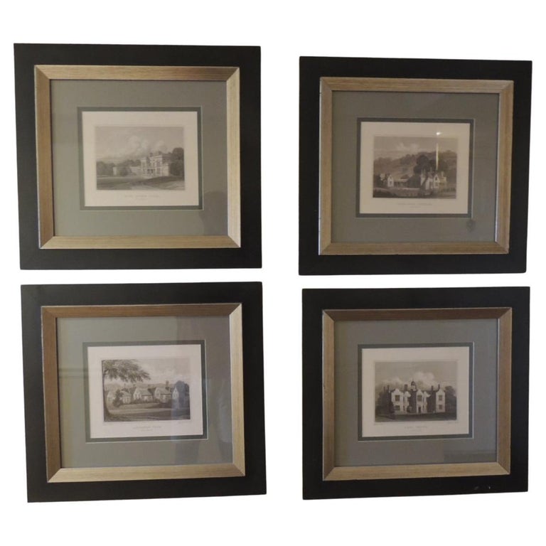 Set of '4' Gallery Wall Collection of English Framed Prints For Sale at