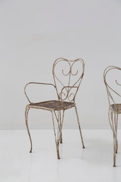 Set di 4 sedie da giardino per Casa e Giardino, in ferro