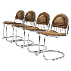 Set of 4 Gastone Rinaldi chairs, 1970s
