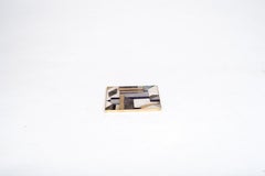 Set di 4 sottobicchieri geometrici intarsiati in zigrino, conchiglia e ottone di Kifu, Parigi