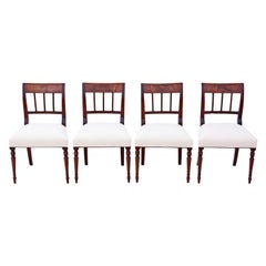 Set of 4 Georgian Mahogany Dining Chairs