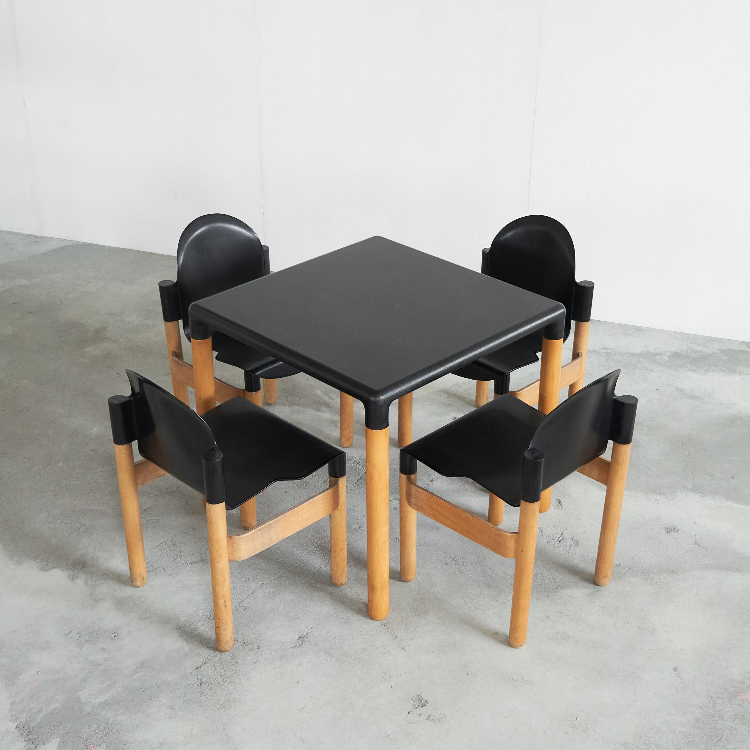Set di 4 sedie 'Flex 2000' di Gerd Lange in Beeche e plastica per Thonet 1973 in vendita 2