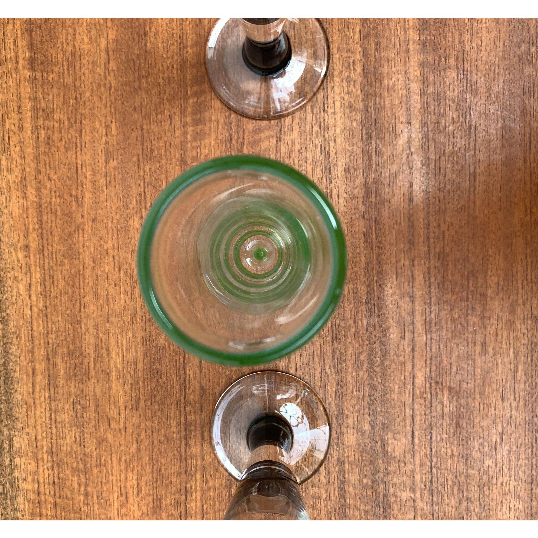 Ensemble de 4 verres à champagne allemands par Regina Kaufmann pour Glashagen Hütte en vente 5