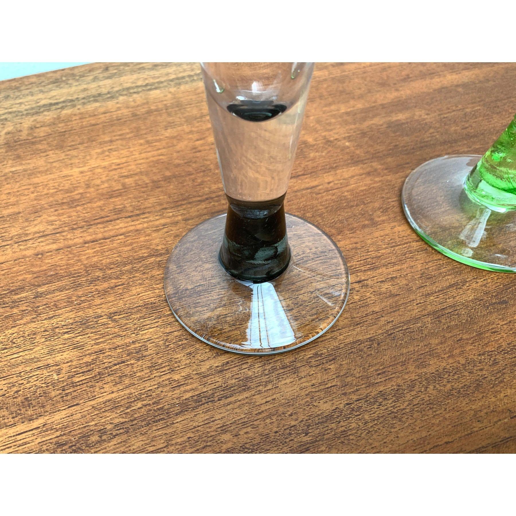 Ensemble de 4 verres à champagne allemands par Regina Kaufmann pour Glashagen Hütte en vente 1