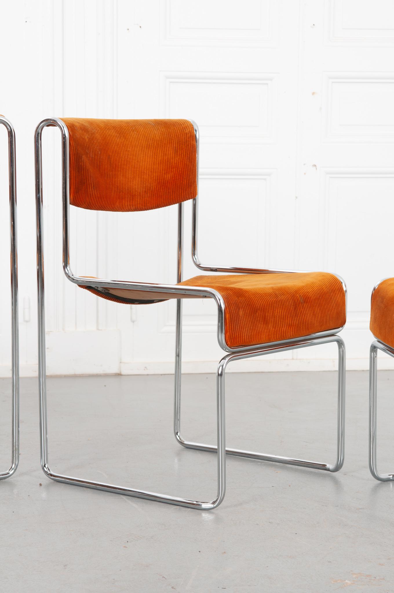 Set of 4 German Mid-Century Modern Dining Chairs 4