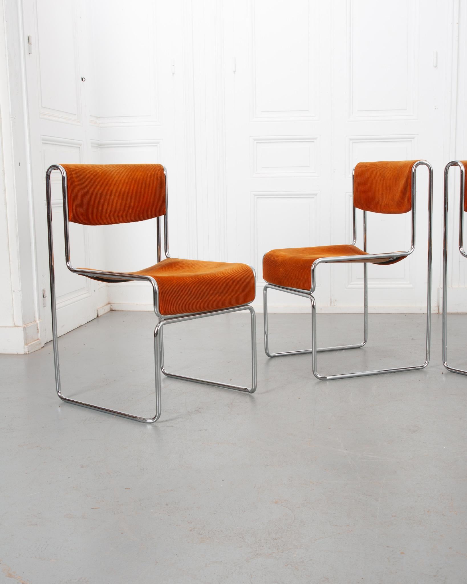 Set of 4 German Mid-Century Modern Dining Chairs 5