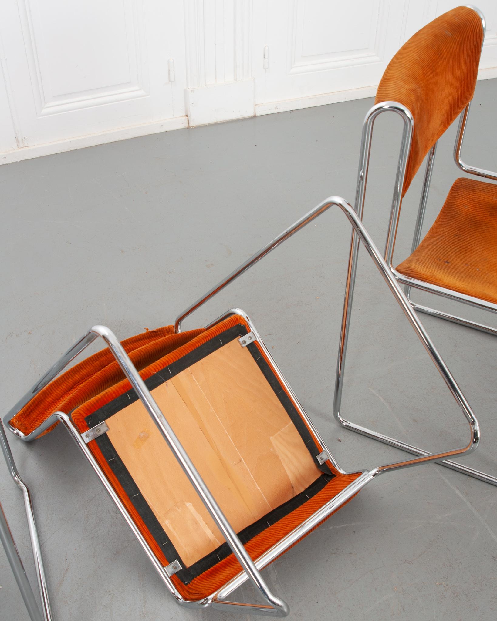 Set of 4 German Mid-Century Modern Dining Chairs 6
