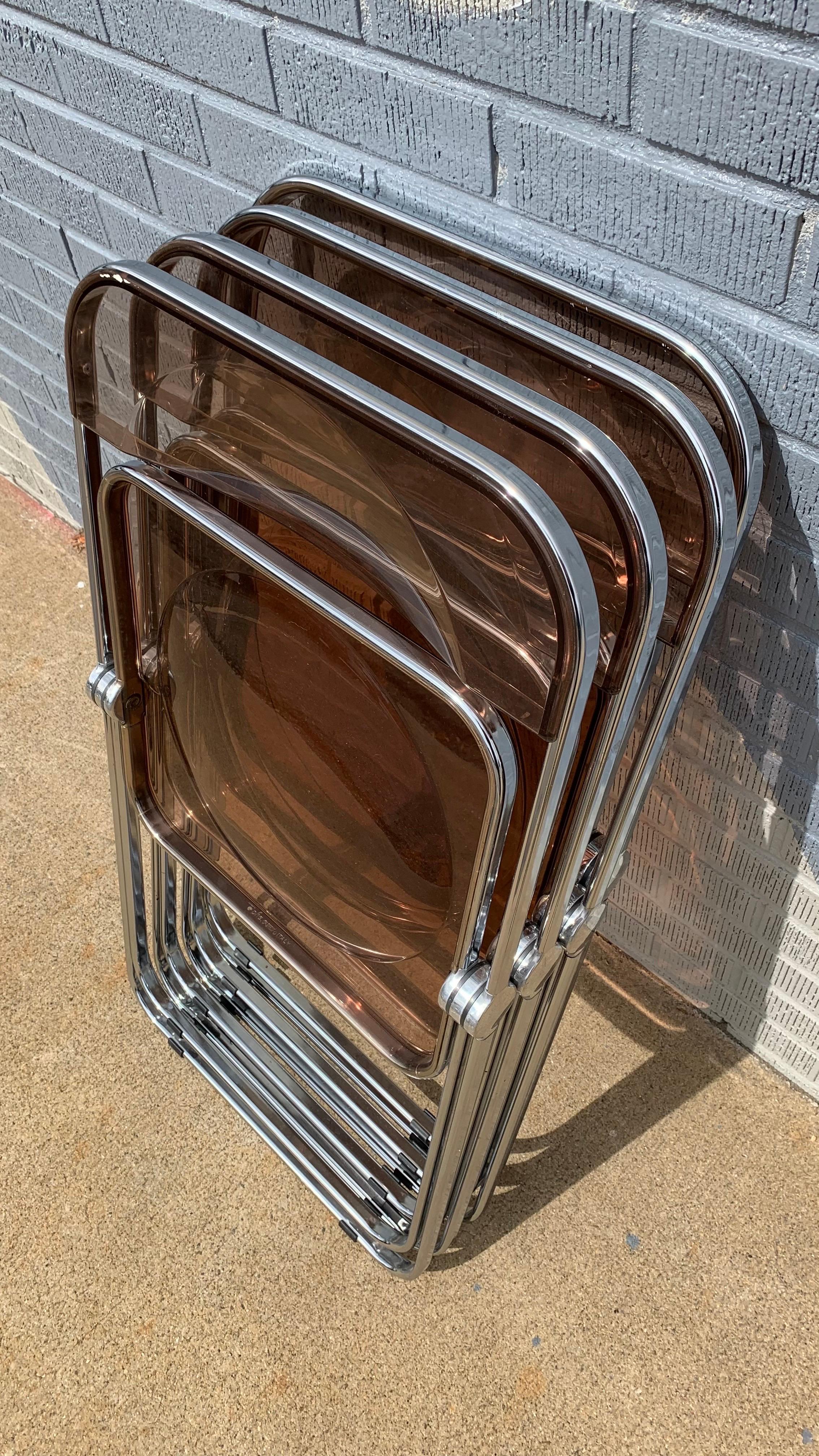 Ensemble de 4 chaises pliantes Giancarlo Piretti 