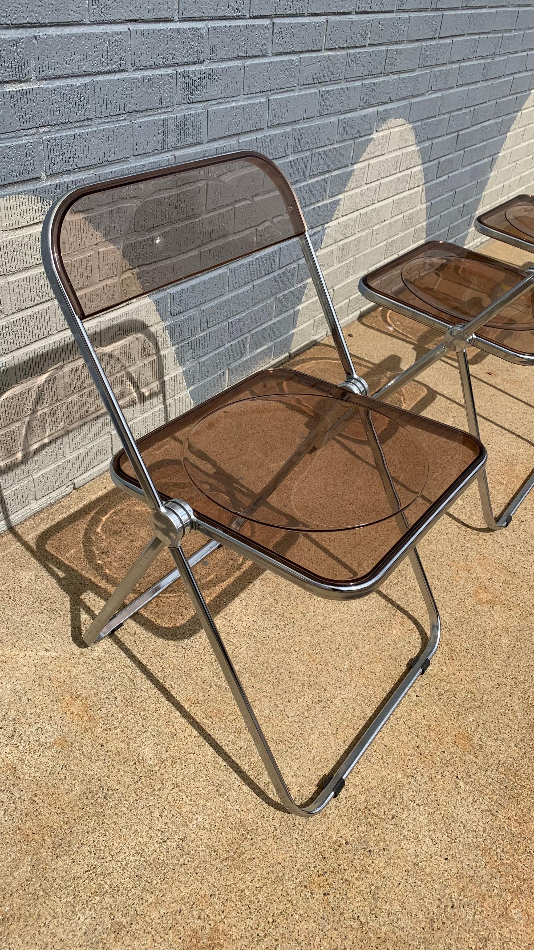 Ensemble de 4 chaises pliantes Giancarlo Piretti 