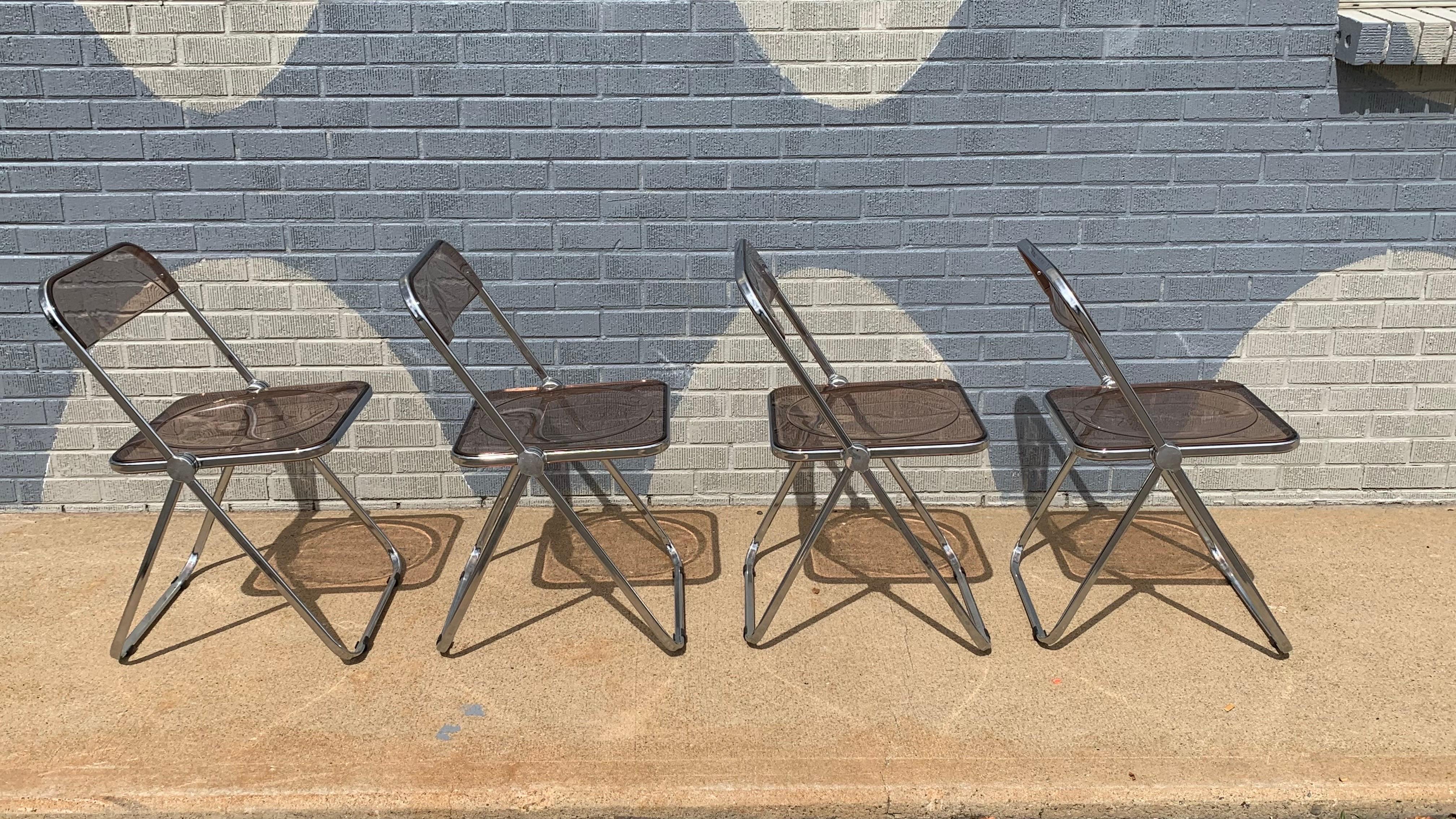Ensemble de 4 chaises pliantes Giancarlo Piretti 