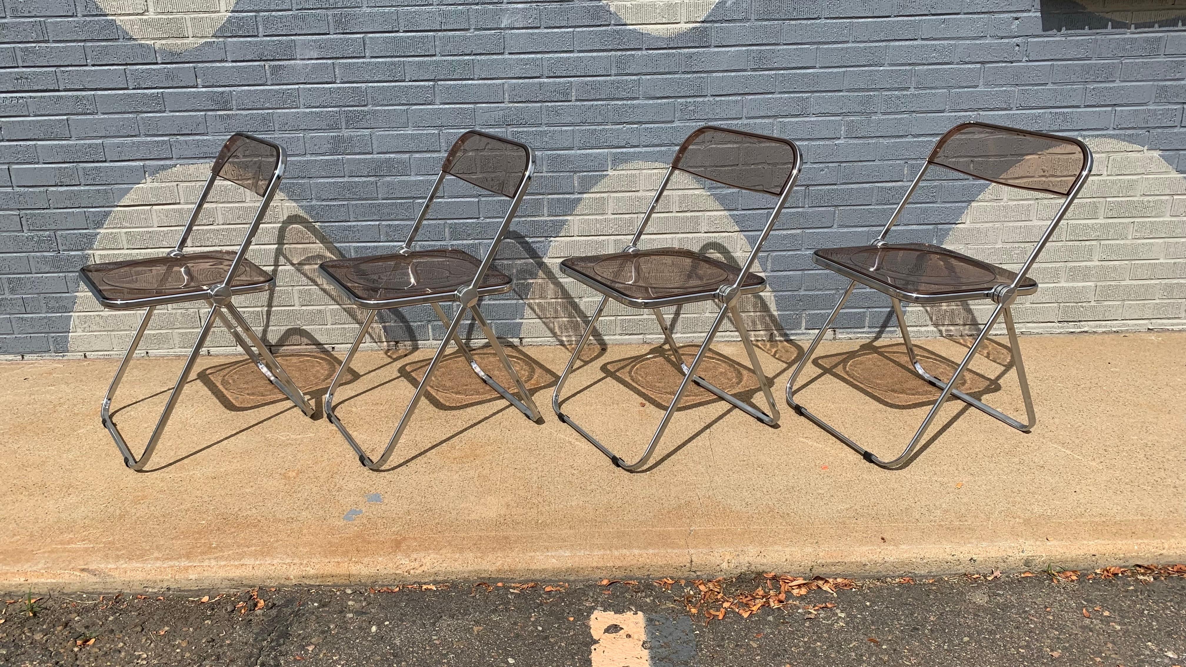 Ensemble de 4 chaises pliantes Giancarlo Piretti 