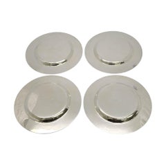 Set of 4 Gianmaria Buccellati Sterling Silver Plates #21025