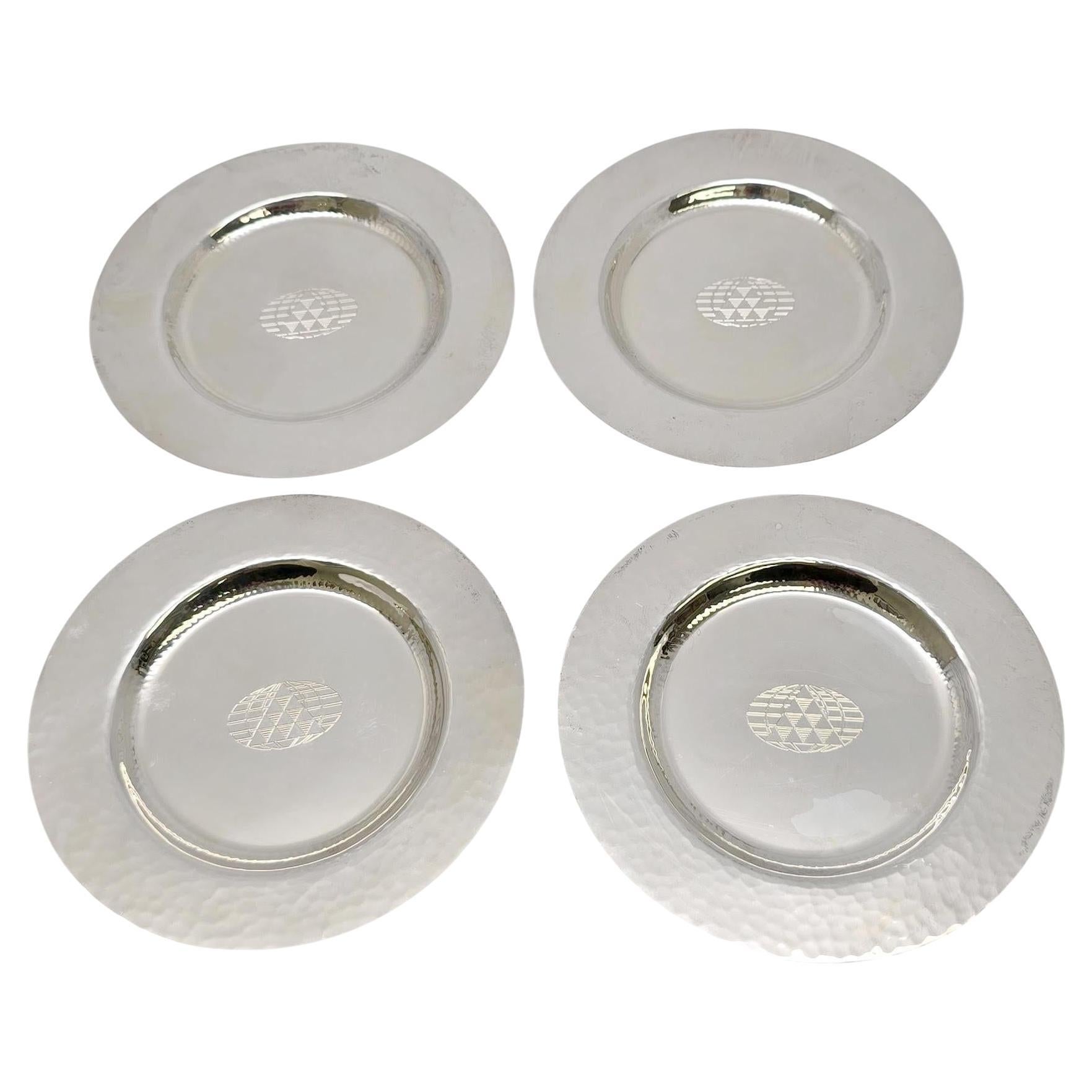 Juego de 4 platos Gianmaria Buccellati de plata de ley nº 21025