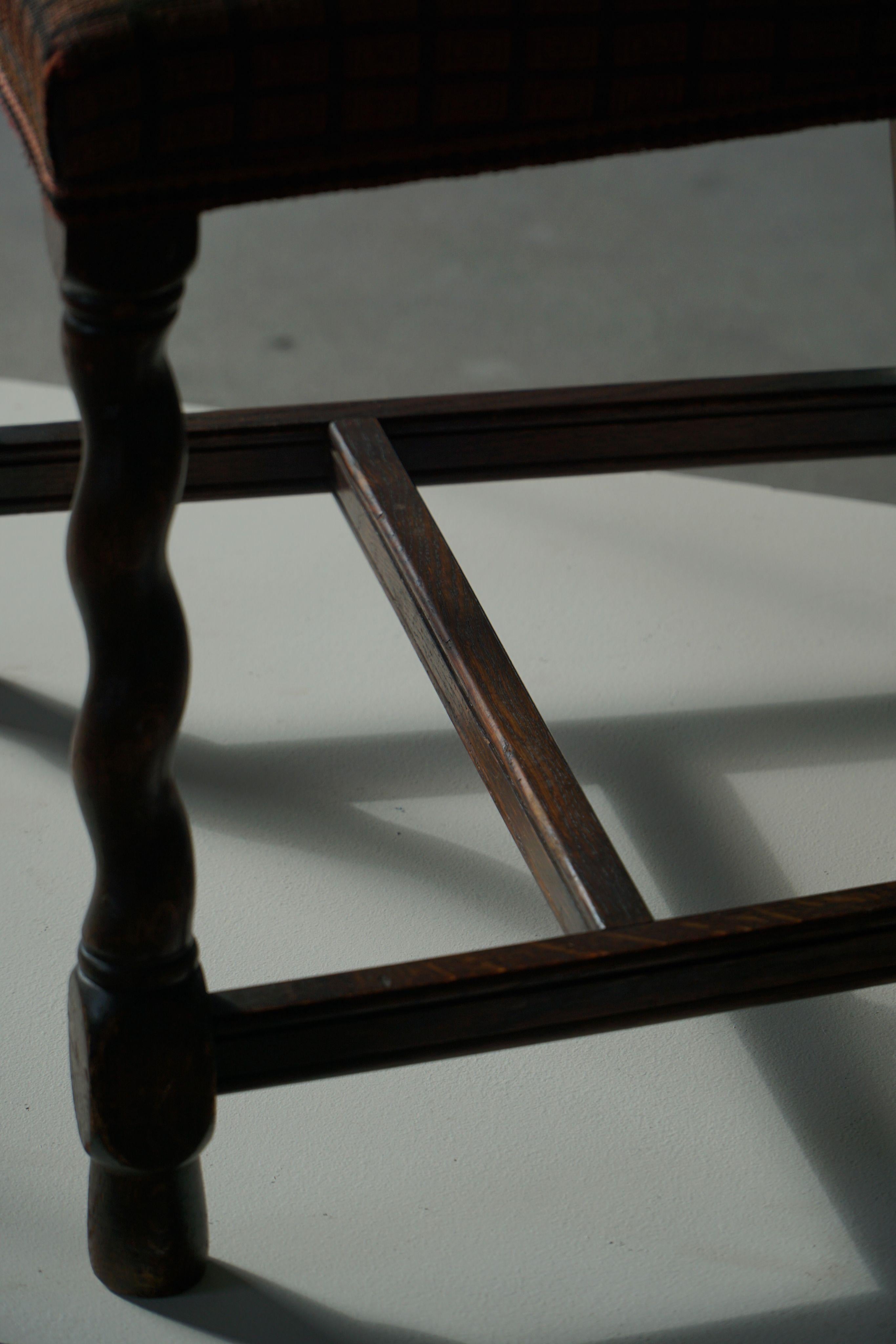 Ensemble de 4 chaises de salle à manger en Oak, Nordiska Kompaniet, Suède moderne, 1923 en vente 8