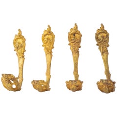 Ensemble de 4 pièces en bronze  Cravates ou ceintures ou écharpes pour rideaux ou rideaux