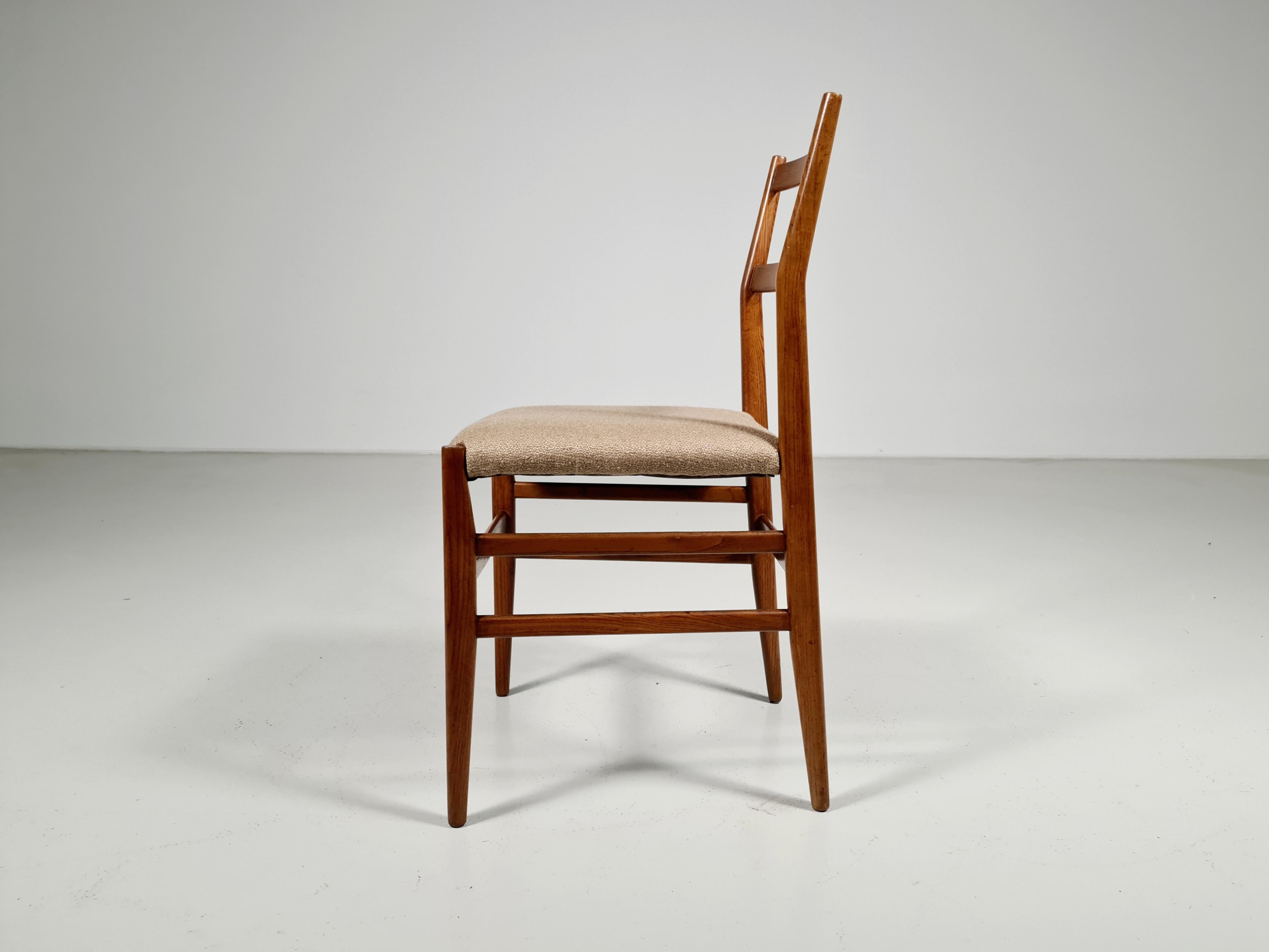 Set of 4 Gio Ponti Leggera Chairs by Cassina, Italy, 1952 3