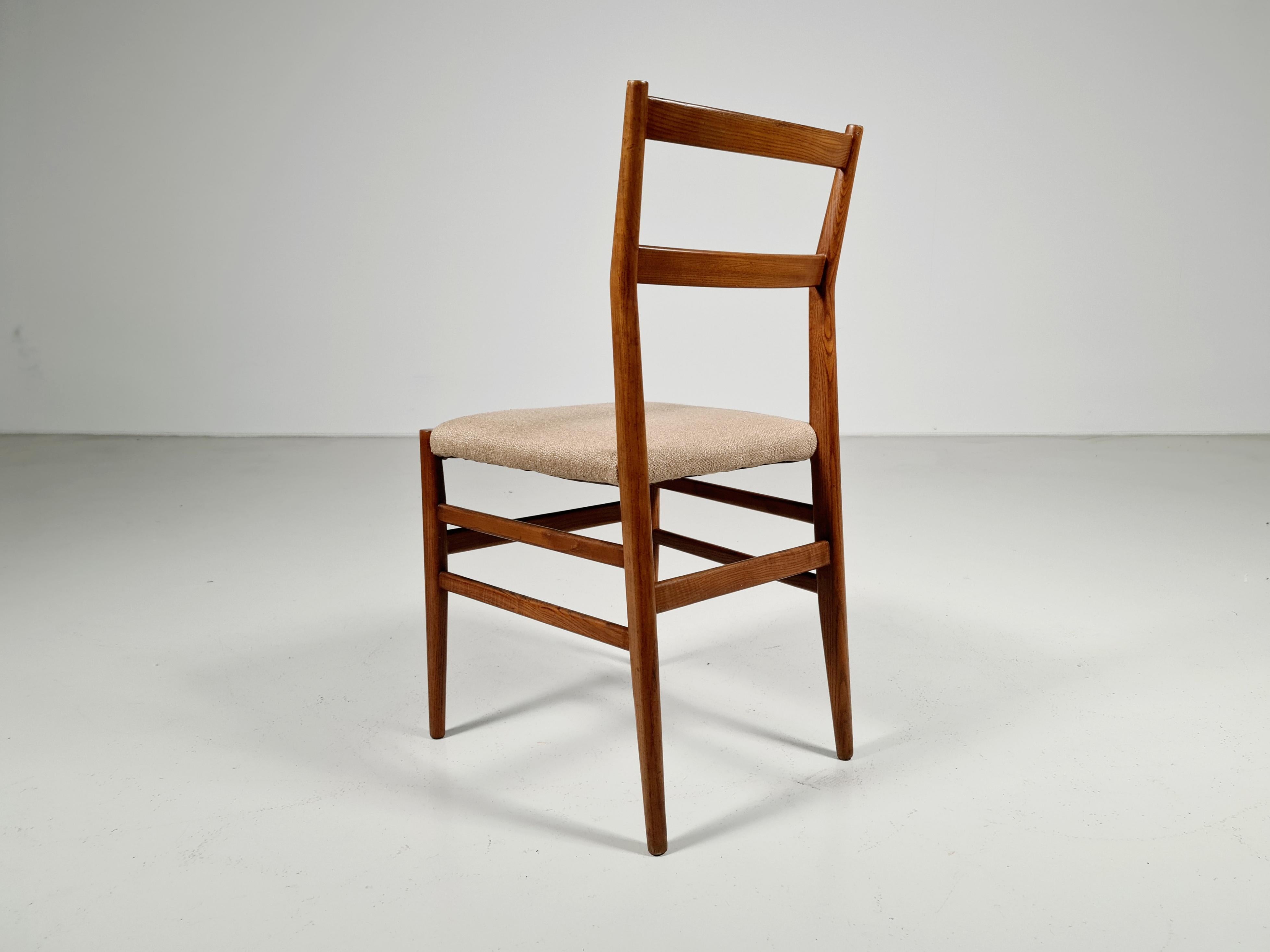 Set of 4 Gio Ponti Leggera Chairs by Cassina, Italy, 1952 4