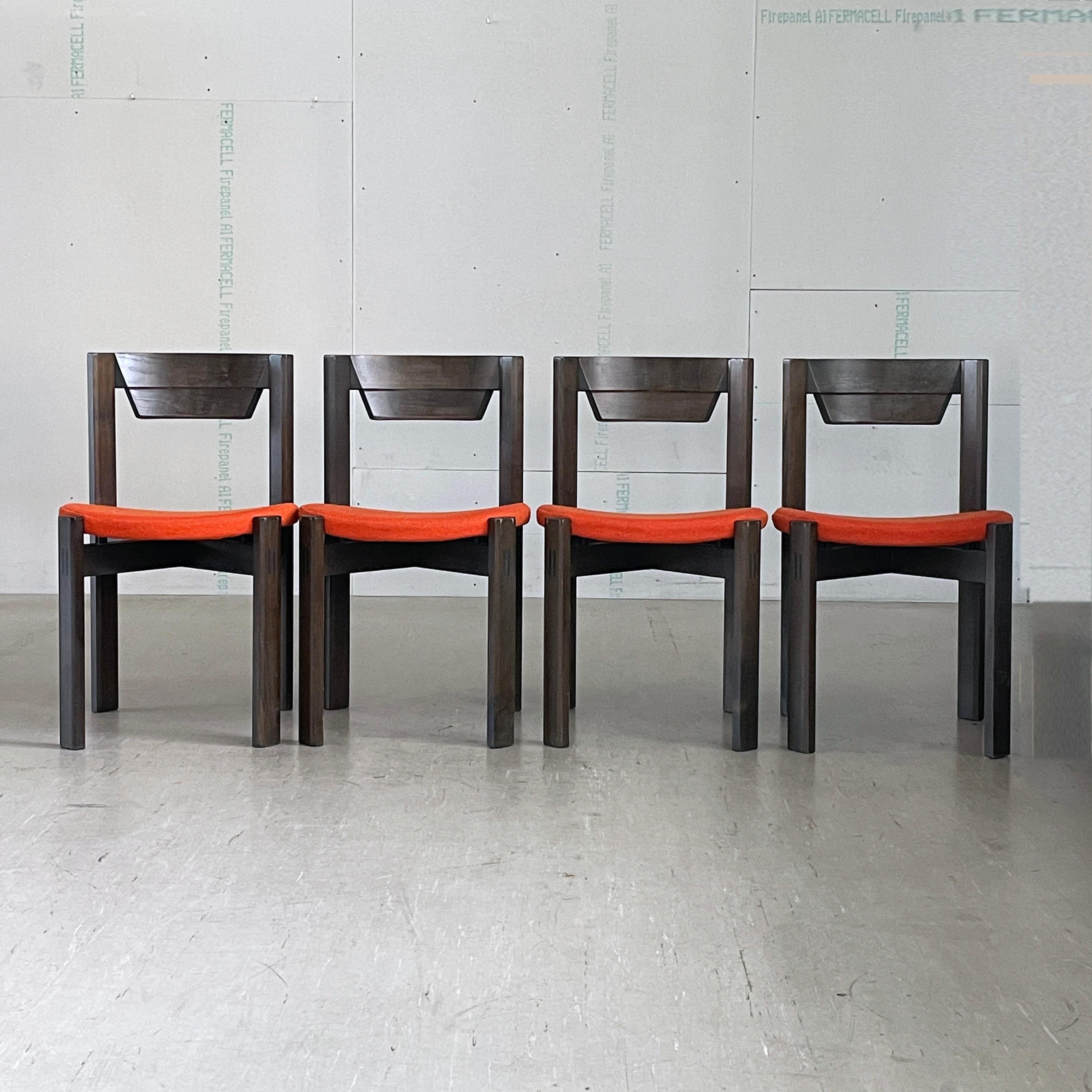 Set di 4 sedie da pranzo Girsberger di Fritz Makiol, 1973 in vendita 5