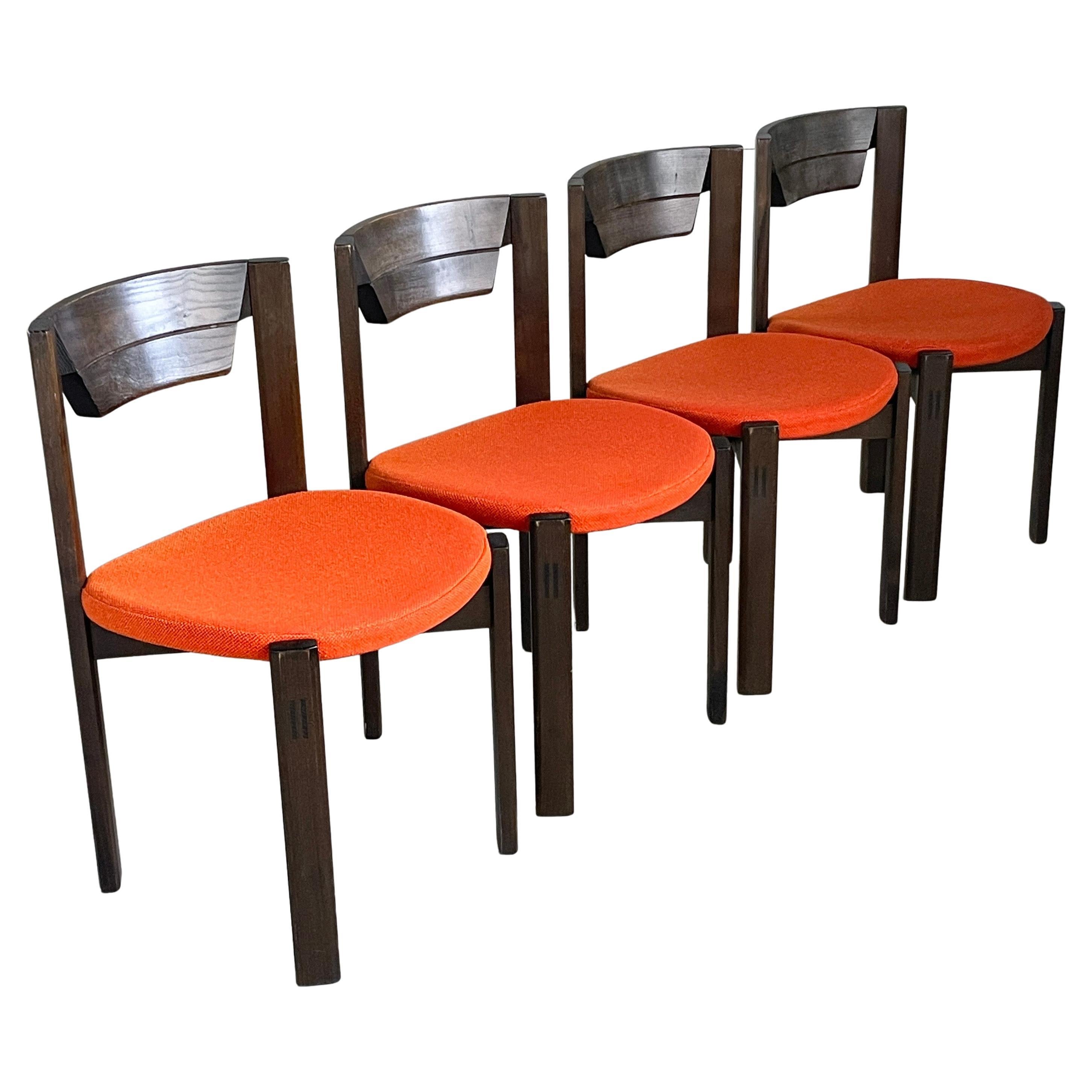 Set di 4 sedie da pranzo Girsberger di Fritz Makiol, 1973 in vendita 13