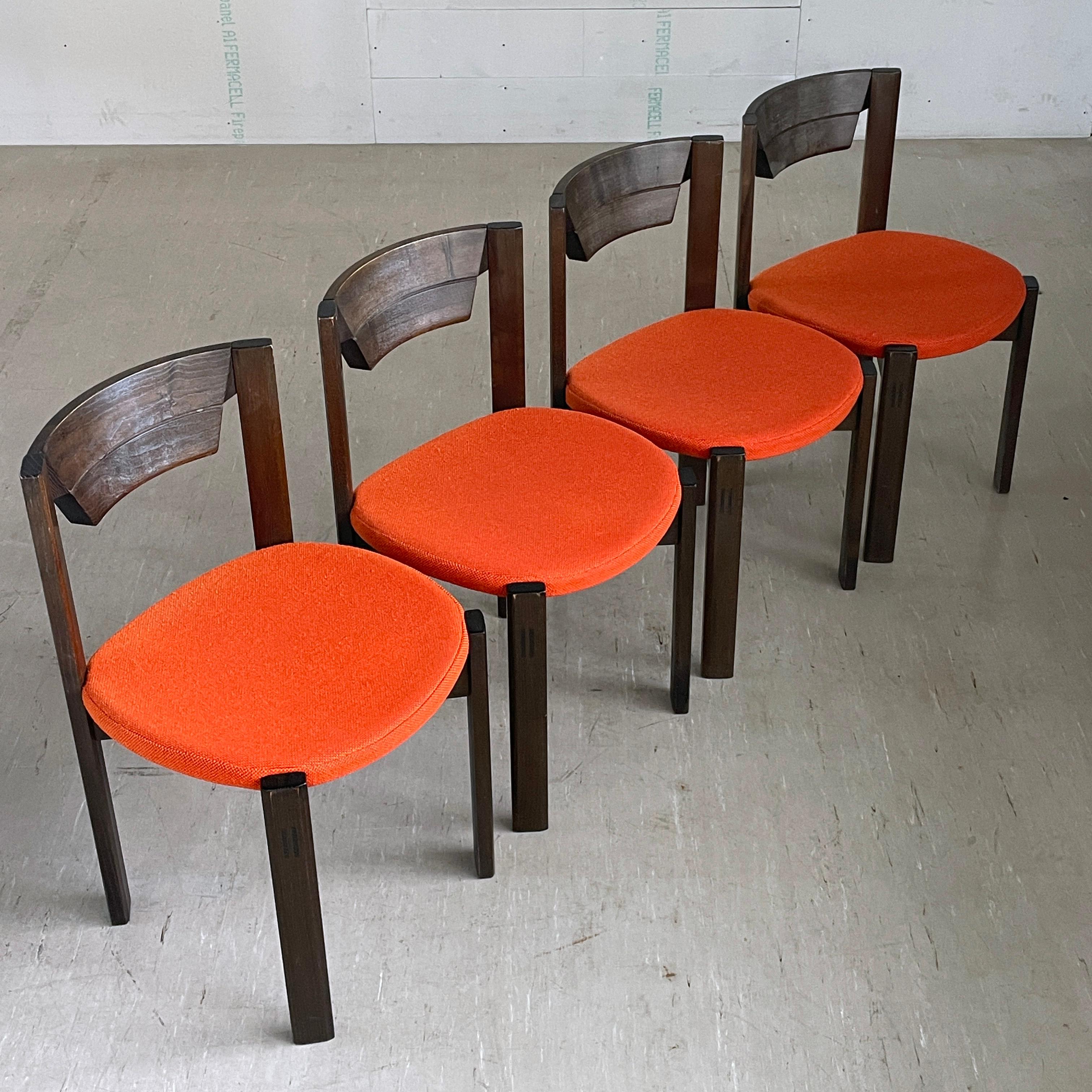 Set di 4 sedie da pranzo Girsberger di Fritz Makiol, 1973 in vendita 1
