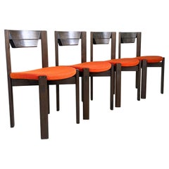 Set of 4 Girsberger Dining Chairs by Fritz Makiol, 1973