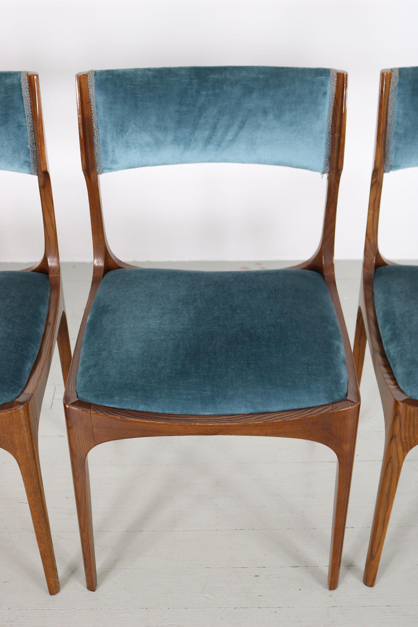Set of 4 Giuseppe Gibelli Elisabetta Chairs, Sormani, Italy, 1963 10
