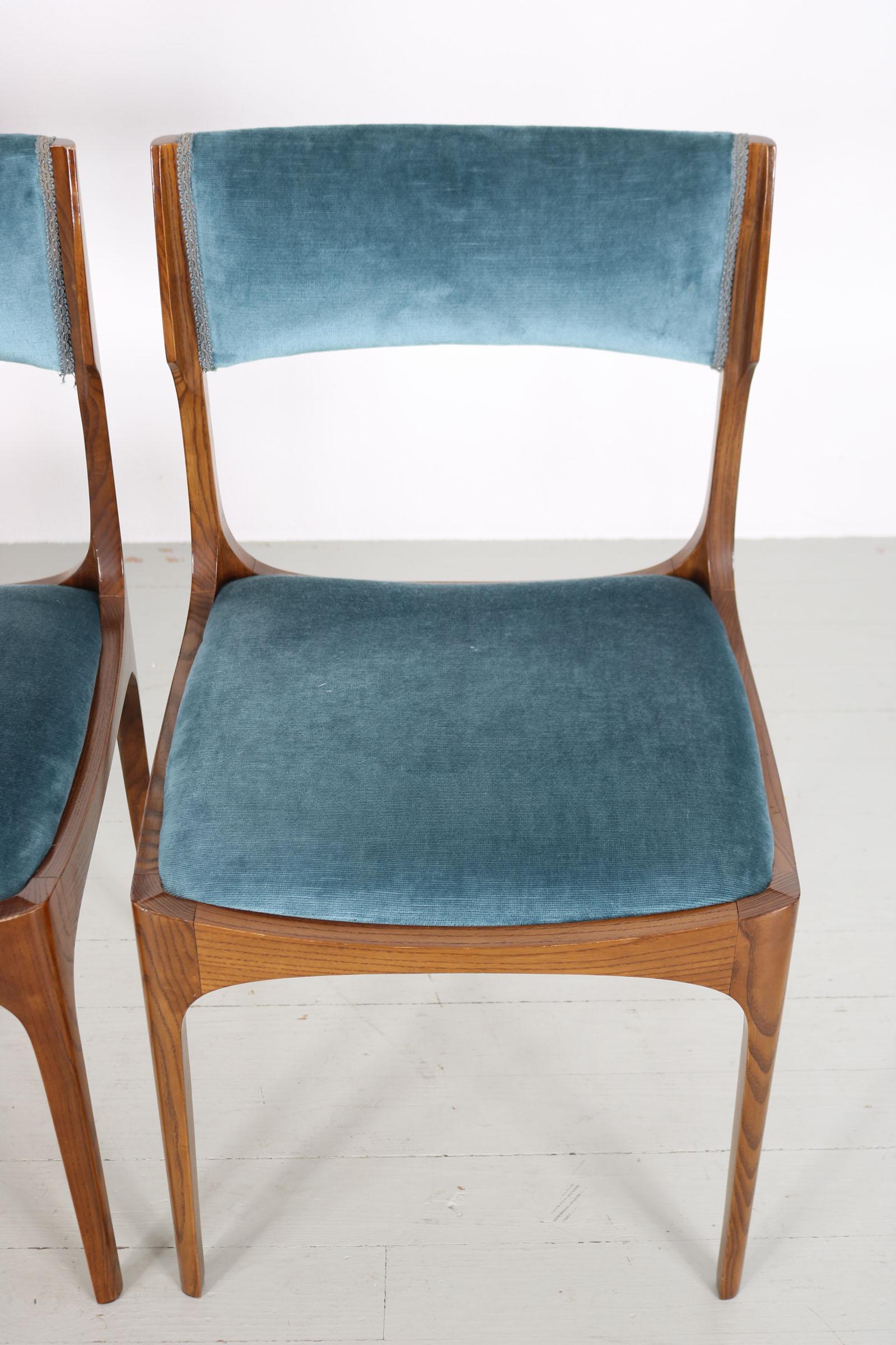 Set of 4 Giuseppe Gibelli Elisabetta Chairs, Sormani, Italy, 1963 11