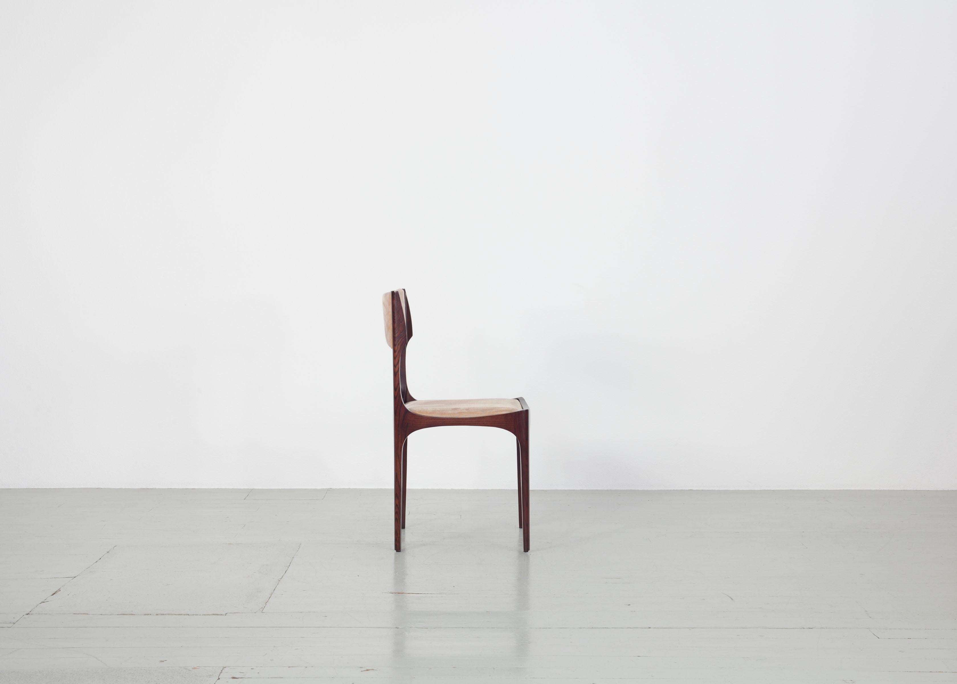 Italian Set of 4 Giuseppe Gibelli Elisabetta Chairs, Sormani, Italy, 1963