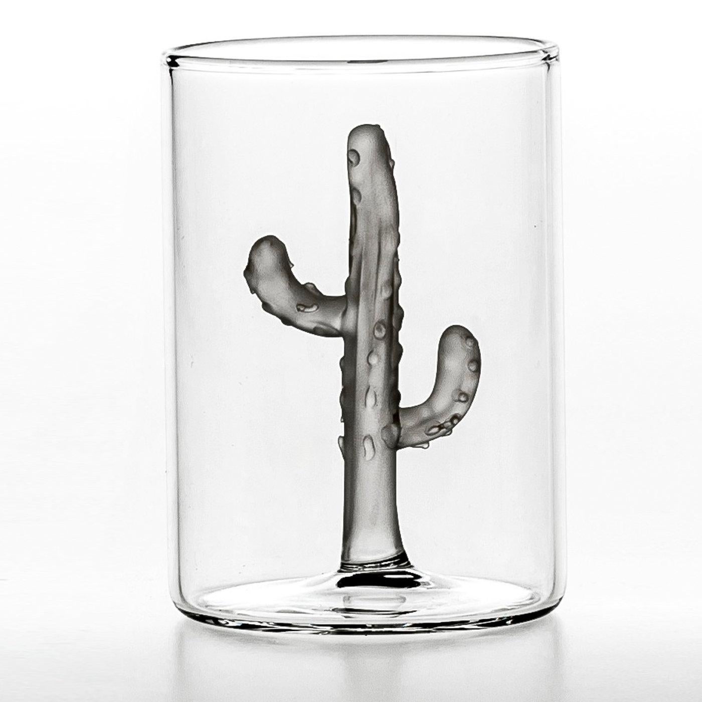 glasses with cactus inside
