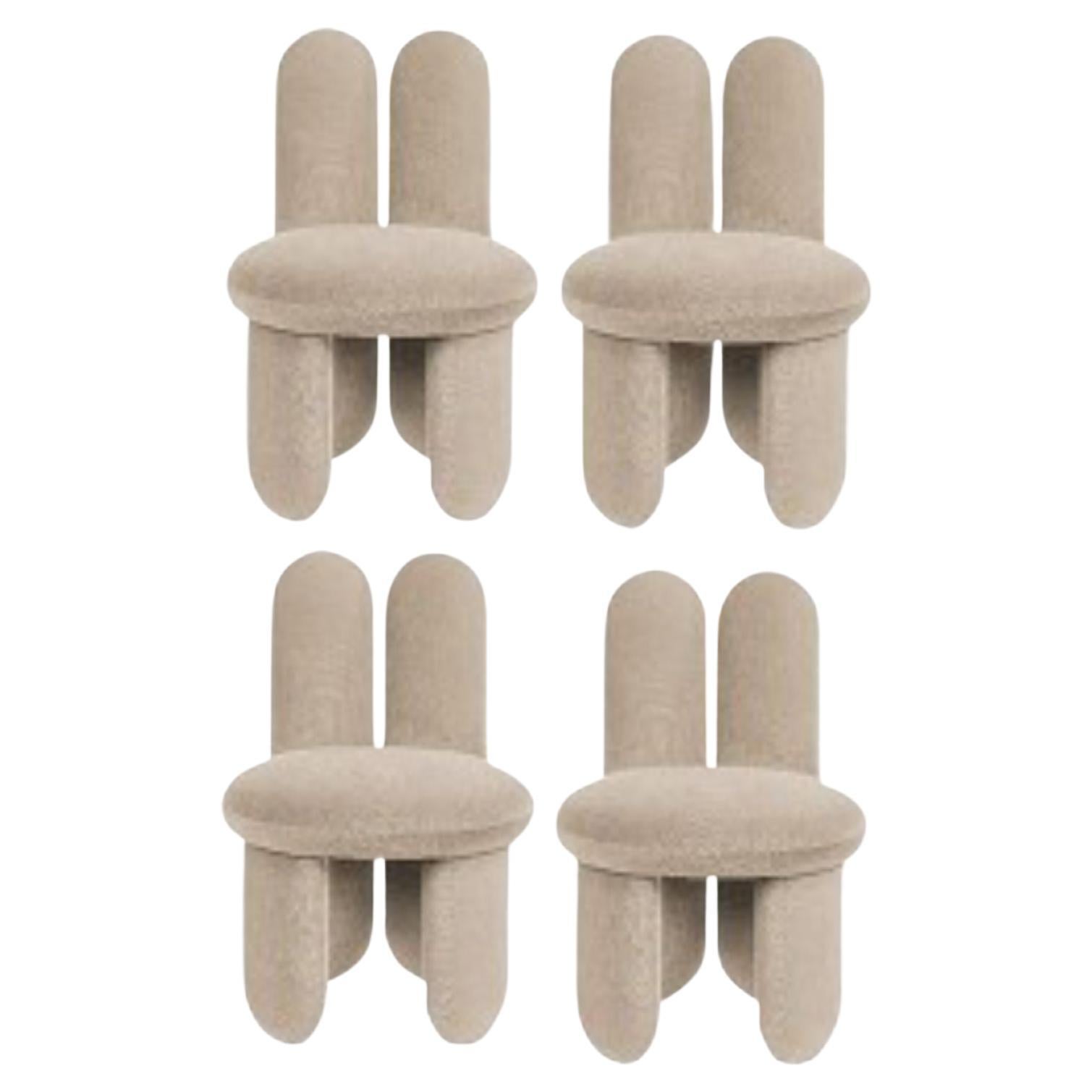 Set di 4 sedie Glazy, Gentle di Royal Stranger