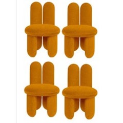 Set of 4 Glazy Chairs, Gentle 443 by Royal Stranger