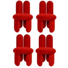 Set of 4 Glazy Chairs, Gentle 663 by Royal Stranger