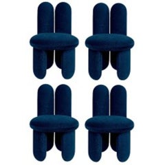 Set of 4 Glazy Chairs, Gentle 873 by Royal Stranger